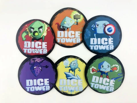 The Dice Tower - Set Of 6 Superhedron Coasters