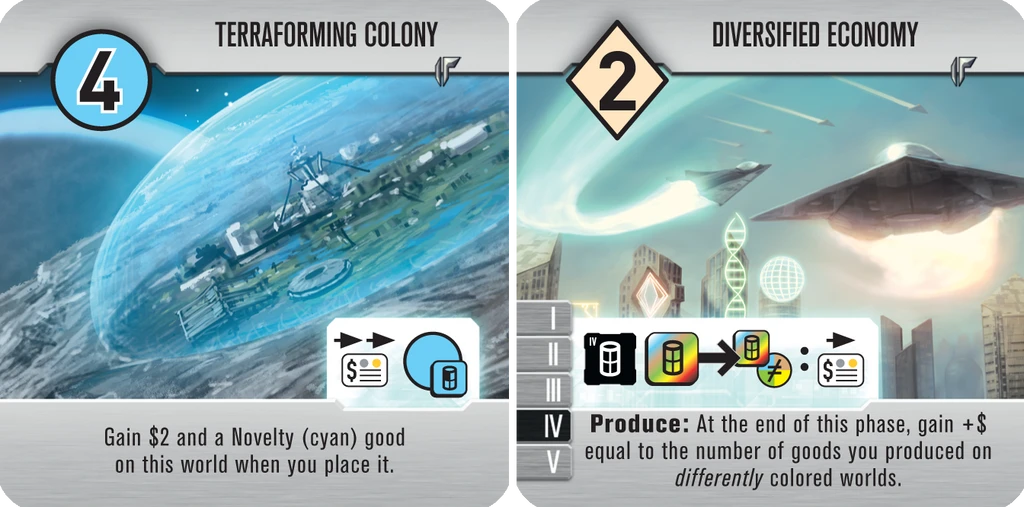Roll For The Galaxy: Terraforming Colony/Diversified Economy Promo Tile 3 Roll For The Galaxy: Terraforming Colony/Diversified Economy Promo Tile